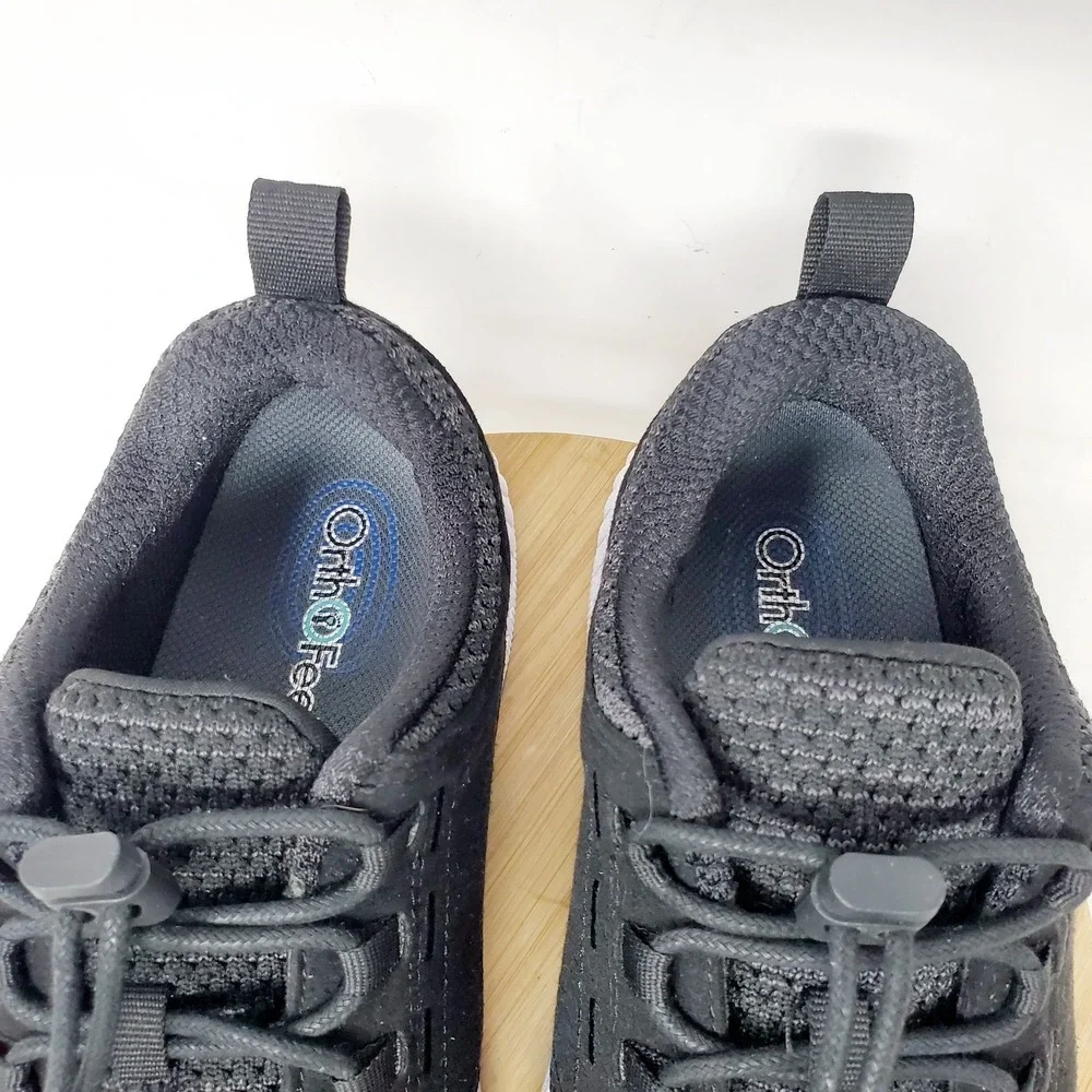 Orthofeet Francis Shoes Womens 8 D WIDE Black No Tie Comfort Sneaker 849 - Picture 5 of 13